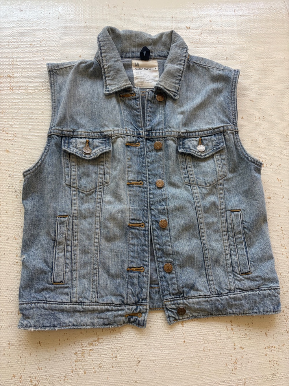 J. Crew Light Blue Denim Vest